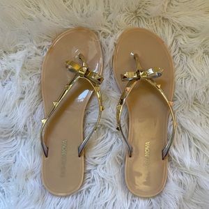 Gold sandals